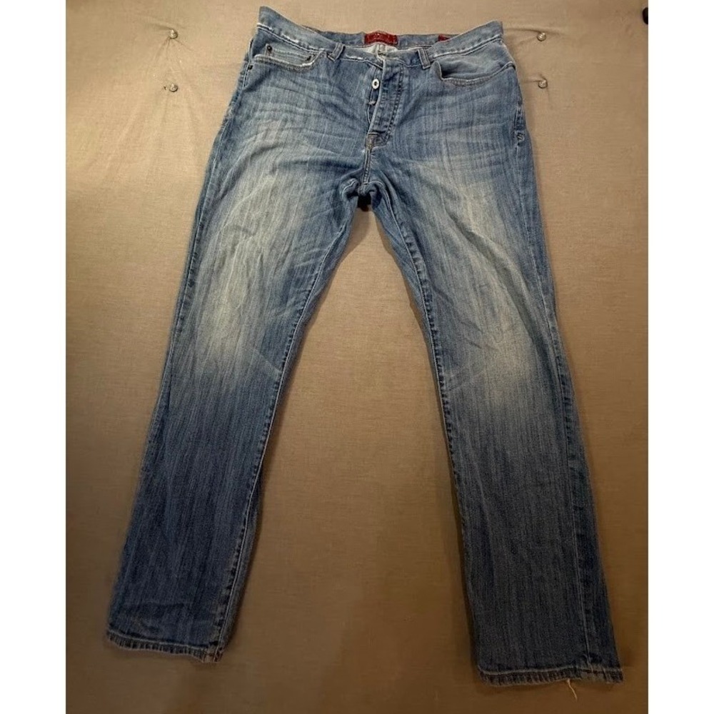 Lucky Brand 121 Heritage Slim‎ Jeans Mens 36x31 Blue Wash Straight Denim Pants